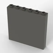 LEGO ® Brick: 3754 - old dark grey - used