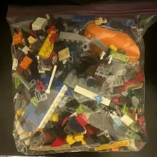 LEGO Multicolor Mixed Parts Bulk Lot (150+) Loose Bricks & Pieces in Polybag