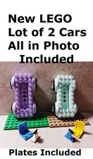 New LEGO Car Frame BUILD Lot of 2 Plates Steering Wheel Seat Stocking Stuffer