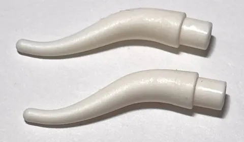 LEGO® 13564 Cattle Horn, Long White Quantity 2 pieces