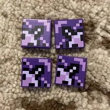 LEGO- Minecraft 21186 2x2 Tile 4x Lot Pixelated Medium Lavender Pieces