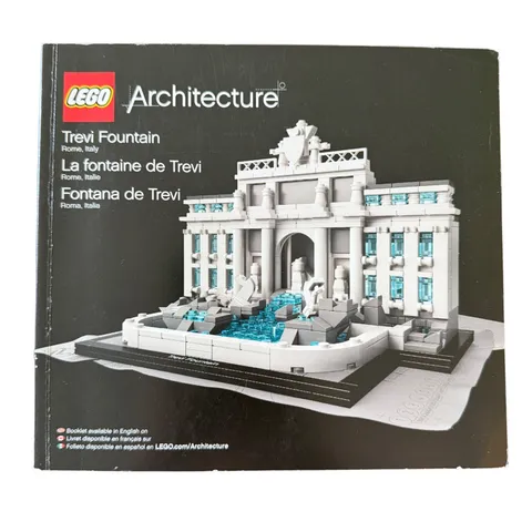 LEGO Architecture Trevi Fountain 21020 Instruction Manual Booklet Only