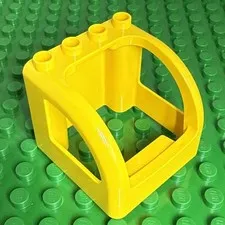 Lego Duplo Crane - Bulldozer Operator Cab Cabin yellow 10813 45025 10812