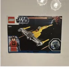 LEGO Star Wars Naboo Starfighter 9674 Illustrated Manual Booklet Multilingual