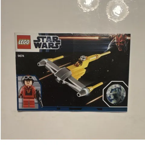 LEGO Star Wars Naboo Starfighter 9674 Illustrated Manual Booklet Multilingual