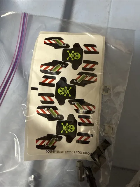 Lego 2010 sticker Sheet With Parts