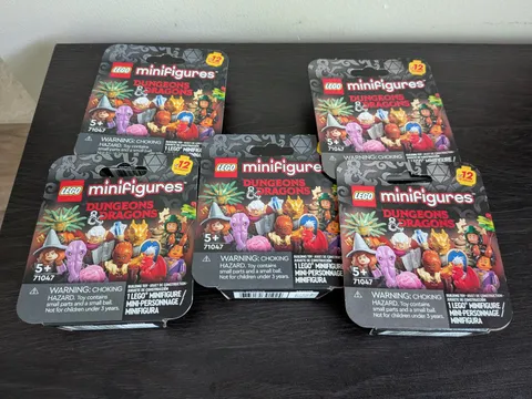 LEGO: Dungeons & Dragons CMF 5X LOT of 71047 Minifigures, New Sealed Packs