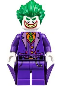 LEGO The Joker - Long Coattails, Smile with Pointed Teeth Grin Minifigure sh0354