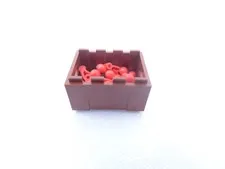 Lego Cherries, set of 10, in reddish-brown crate