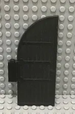 LEGO Black Door Curved Top 1x5x10 with Hinge 10197 6769 6762 7094 8799 10027