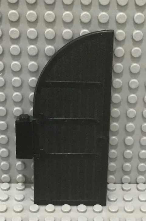 LEGO Black Door Curved Top 1x5x10 with Hinge 10197 6769 6762 7094 8799 10027