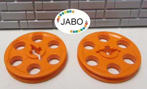 (E15/5/2) LEGO Technic 2 x 4185 Pulley / Deflection Pulley Orange