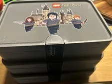 A7 Lot of 3 Lego Sorter Boxes Harry Potter Castle Mini Figures Grey