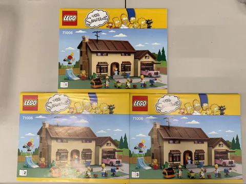 LEGO The Simpsons House 71006 Original Instruction Manuals Books 1 2 3 Complete