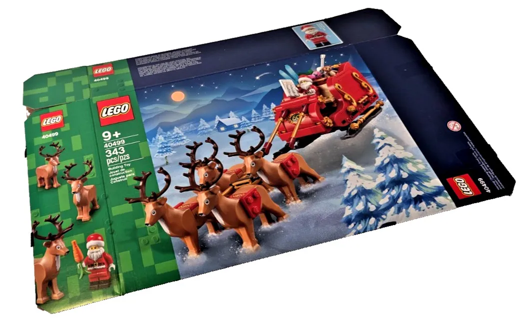 LEGO Seasonal 40499 Santa's Sleigh BOX ONLY Brand New! ✨Ships Carefully & Flat