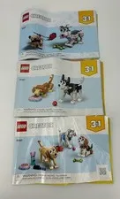 3 in 1 Lego Creator 31137 Instructional Manual Only Set of 3 Puppy Dogs