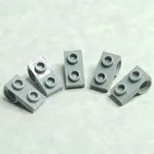LEGO 18677 Plate 1x2 with Pin Hole on Bottom Light Bluish Gray x5