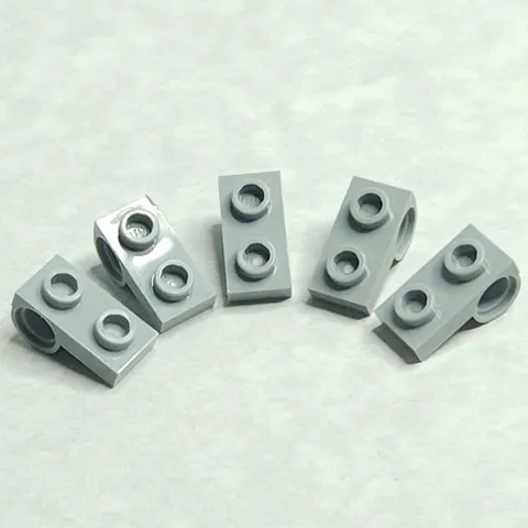 LEGO 18677 Plate 1x2 with Pin Hole on Bottom Light Bluish Gray x5