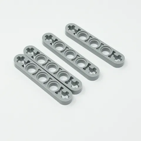11478 LEGO Technic Liftarm 1x5 Thin Axle Holes on Ends LIGHT BLUISH GRAY (4)