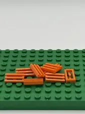 Lego Grill Grate Plates 1x2 Orange Replacement Part #2412 Lot of 8 #2412b 1713