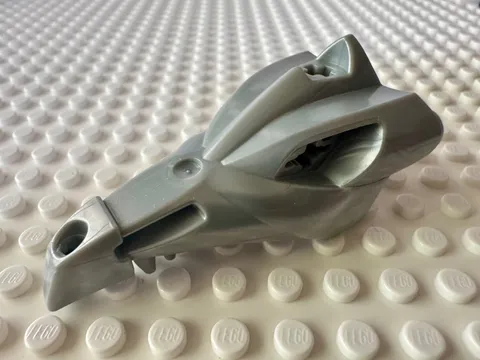 LEGO Dragon Head Viking Beaked 53456 Pearl Light Gray
