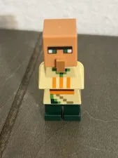 LEGO Minecraft Villager Minifigure Tan/Beige Torso Green Legs 1 Piece
