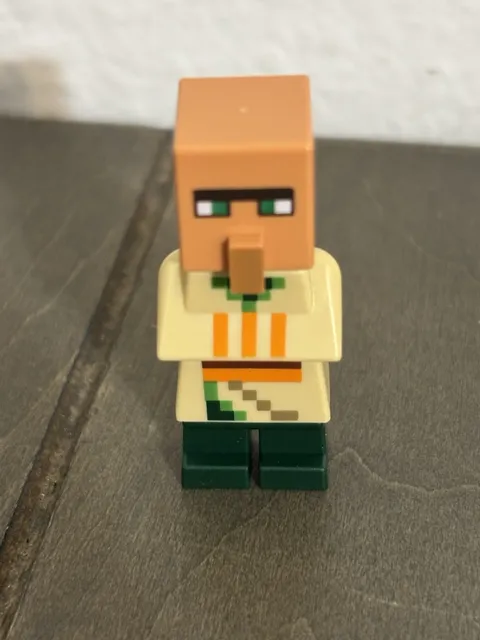 LEGO Minecraft Villager Minifigure Tan/Beige Torso Green Legs 1 Piece