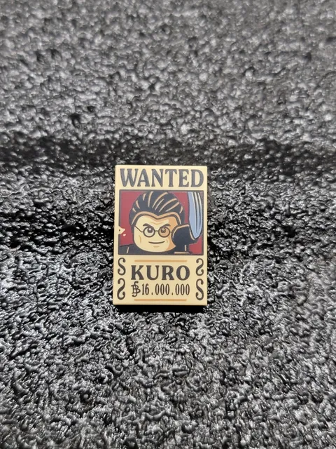 New LEGO One Piece Kuro Wanted Poster