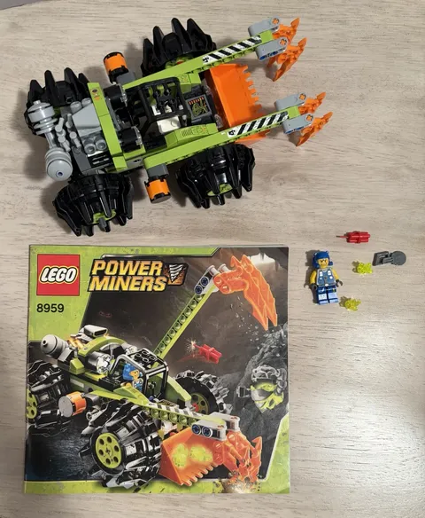 LEGO 8959 Power Miners: Claw Digger; missing rock monster - otherwise complete