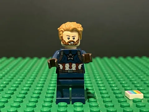 Lego Marvel Captain America Captain America sh0495 Dark Blue Suit Super Heroes