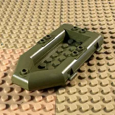 LEGO Green Boat/Vehicle Hull Body Piece Plastic Vehicle Part