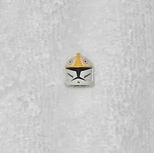 LEGO Star Wars - Clone Trooper Pilot Helmet - 61189pb01 - Yellow Markings Holes