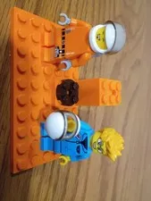 Lego Mini Figure City Space  Astronaut Orange Spacesuit Minifigures