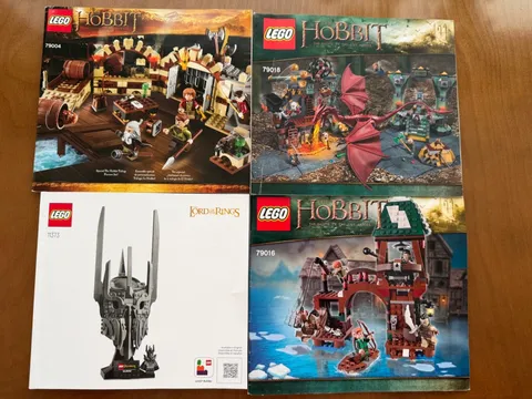4 Lego Lord of The Rings Hobbit Instruction Booklet Lot -MANUALS ONLY- 79004