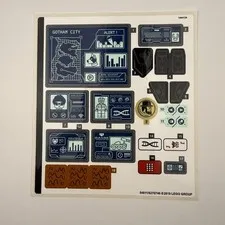 LEGO 76122 - Batman - Batcave Clayface Invasion - STICKER SHEET