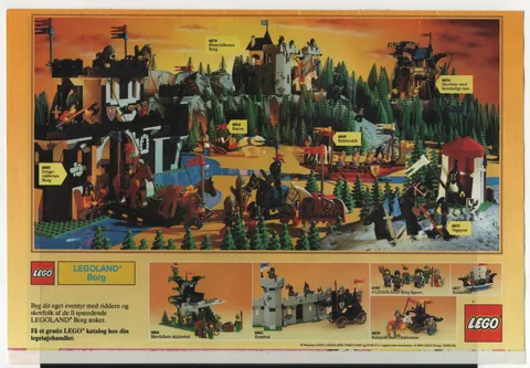 LEGO ADVERTISING INSERTS #  6-1024 # CASTLE AND KNIGHTS # 1989 #