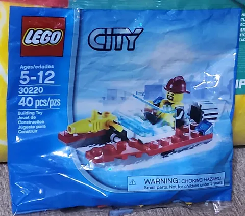 LEGO CITY *FIRE SPEEDBOAT* SET 30220 *NEW SEALED POLYBAG* WATER RESCUE