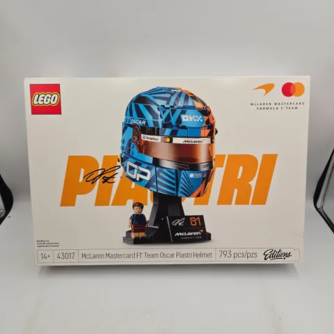 LEGO Editions McLaren Mastercard F1 Team Oscar Piastri Helmet  43017 793Pcs NIP