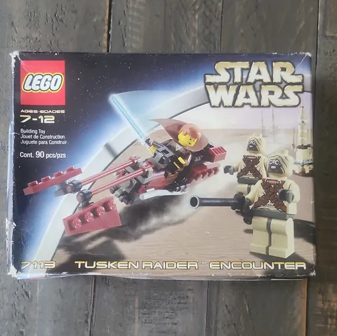 LEGO Star Wars 7113 Tusken Raider Encounter Complete Set 90pcs Box Vintage