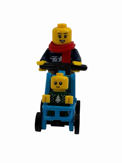 LEGO Christmas Sweater Minifigure Red Scarf Star in Dark Blue Advent 2024 60436