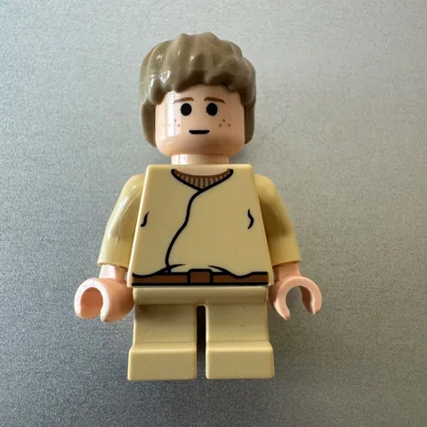 LEGO Star Wars Young Anakin Skywalker Sw0159 Set 7660 Short Legs Redish Brwn Blt