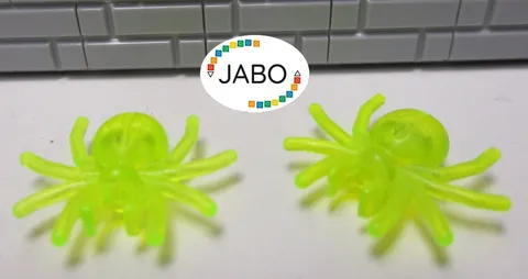 (E14 / 8 / 11) Lego Animal 2x 30238 Spider Trans Neon Green
