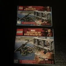 LEGO Marvel Super Heroes 76007: Iron Man: Malibu Mansion Attack Book 1 & 2 ONLY