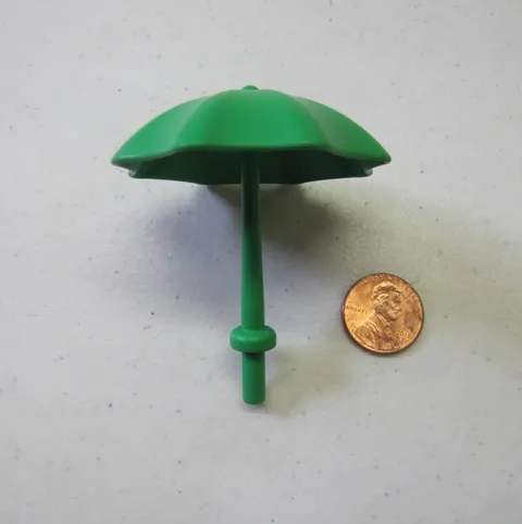 Rare Lego Duplo GREEN UMBRELLA with Stop Ring SPECIALTY BLOCK for House