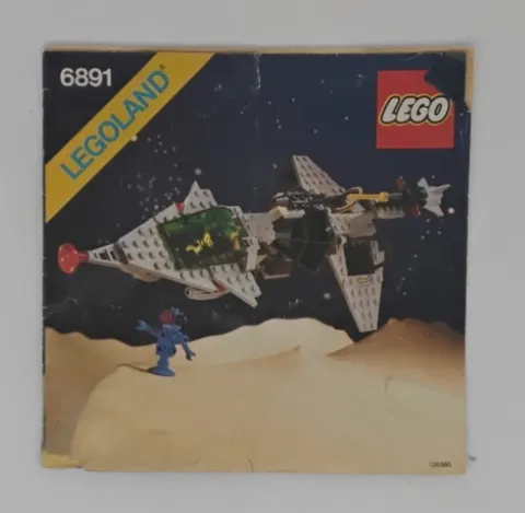 Vintage Lego Space Instructions Only 1980s Legoland 6891 No Bricks