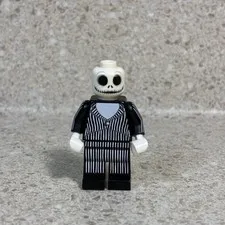 Lego Mini Figure Nightmare Before Christmas Jack Skellington Missing Cape + Tie