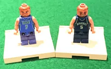 Lego Basketball Mini Figures, Bucks Tony Kukoc and Nets Jason Kidd, Loose, READ!