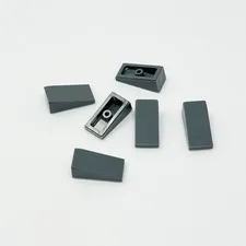 5404 LEGO Parts Slope 18 2x1x2/3 DARK BLUISH GRAY (6)