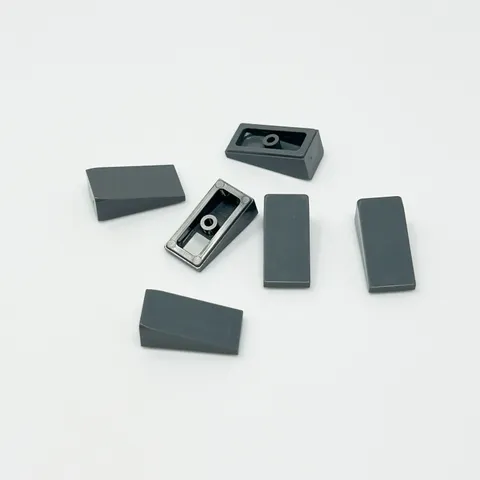 5404 LEGO Parts Slope 18 2x1x2/3 DARK BLUISH GRAY (6)