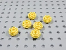 LEGO Lot of 6 Yellow Roses Rose Flowers Plants Minifig BJ